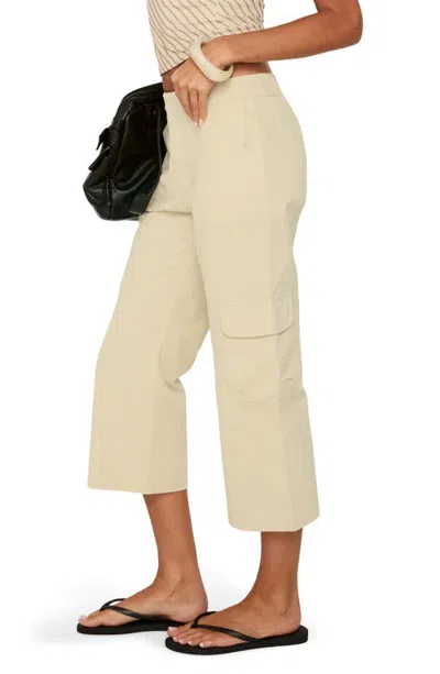 Princess Polly Indee Cropped Cargo Pants In Neutral