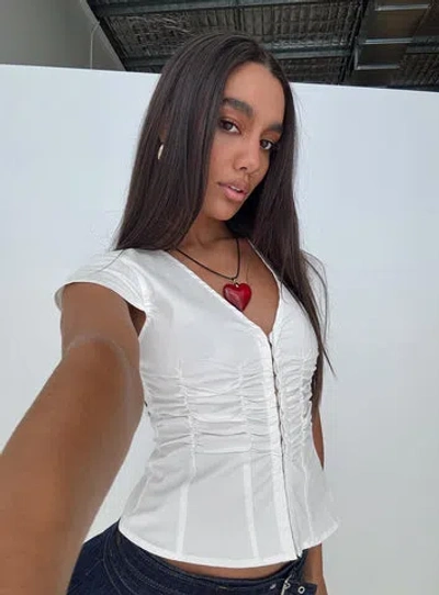 Princess Polly Indulgence Corset Top In White