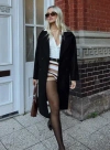 Princess Polly Inferno Longline Coat In Black