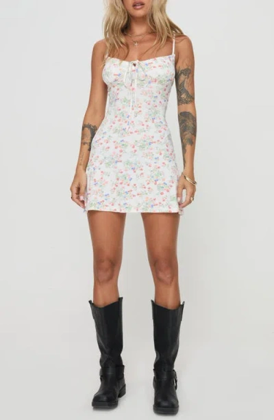 Princess Polly Ioanna Floral Minidress In White