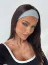Princess Polly Isabeau Ribbed Headband In Grey Marle