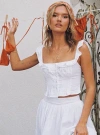 Princess Polly Isadoria Frill Top In White