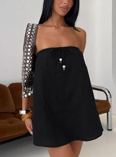 Princess Polly Isafelia Strapless Playsuit In Black