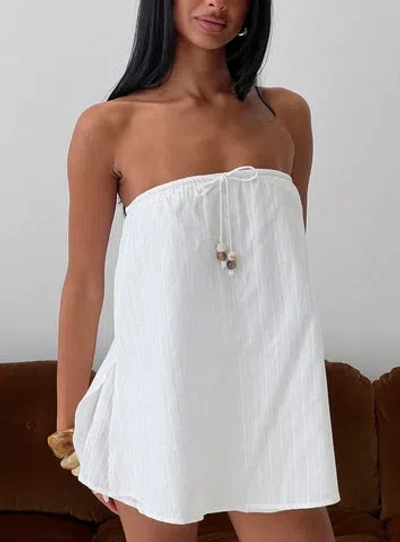 Princess Polly Isafelia Strapless Playsuit In White