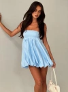 Princess Polly Ismene Bubble Hem Mini Dress In Blue