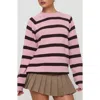 Princess Polly Jacquette Stripe Sweater