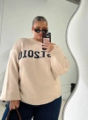Princess Polly Jadynn Off Shoulder Knit Sweater In Cream
