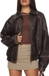 Princess Polly Jaxton Faux Leather Jacket
