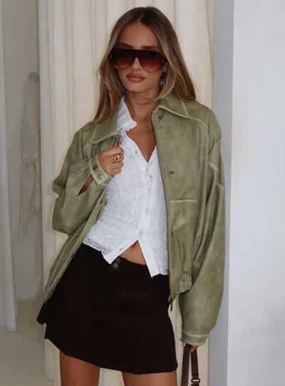 Princess Polly Jaxton Faux Leather Jacket
