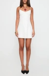 Princess Polly Jaye Cotton Broderie Anglaise Mini Sundress In White