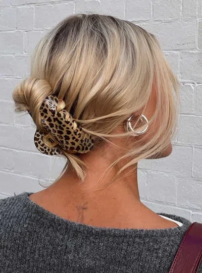 Princess Polly Jaysoen Claw Clip Leopard In Leoaprd