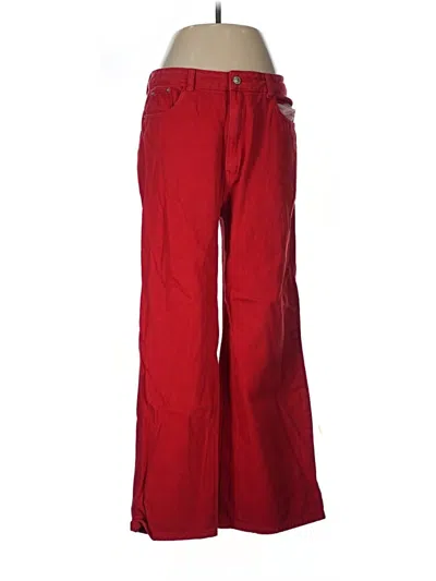 Pre-owned Princess Polly Jeans In Red