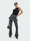 Princess Polly Jordynne Layered Pant In Washed Black