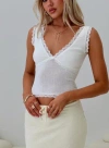 Princess Polly Julien Top In White