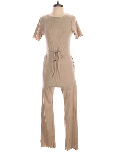 Pre-owned Princess Polly Jumpsuit In Tan
