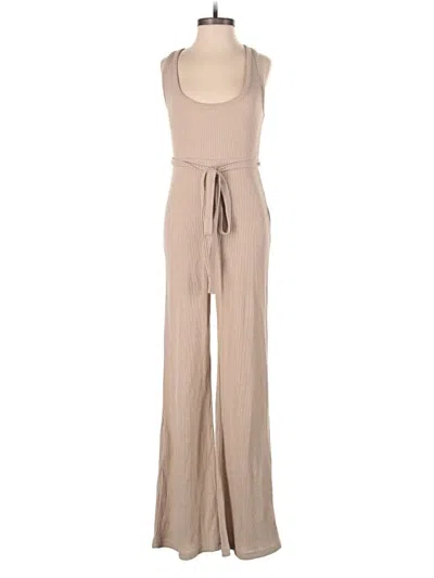 Pre-owned Princess Polly Jumpsuit In Tan