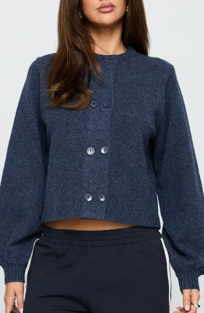 Princess Polly Kammi Double Button Crop Cardigan In Multi