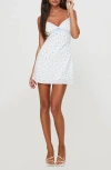 Princess Polly Karena Floral Minidress In White
