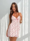 Princess Polly Karena Floral Minidress In White / Red Floral