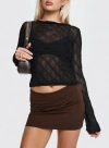 Princess Polly Karley Low Waist Mini Skirt In Chocolate