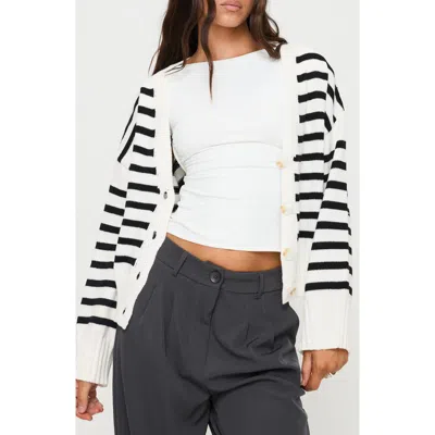Princess Polly Karlson Stripe Cardigan In Multi