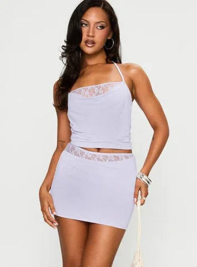 Princess Polly Karnivale Lace Mini Skirt In Purple