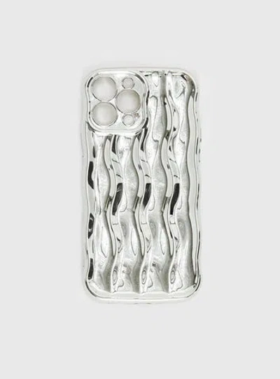 Princess Polly Keep Talking Iphone Case In Silver