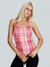 Princess Polly Keep Talking Top In Red Check