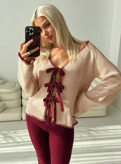 Princess Polly Kiss Goodbye Knit Cardigan In Multi