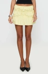Princess Polly Kiwie Smocked Cotton Miniskirt