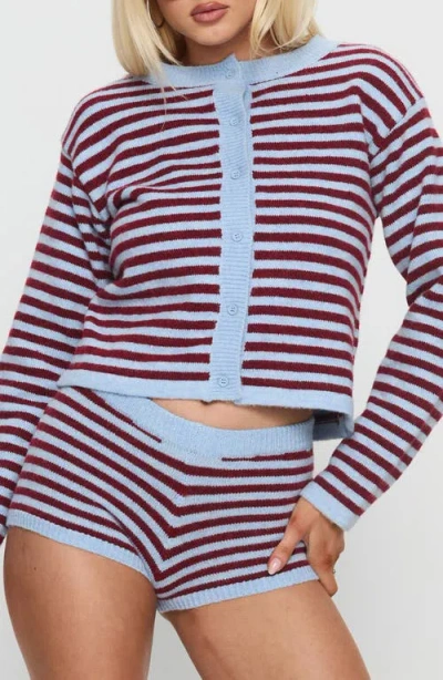 Princess Polly Kollens Striped Knit Cardigan In Multi