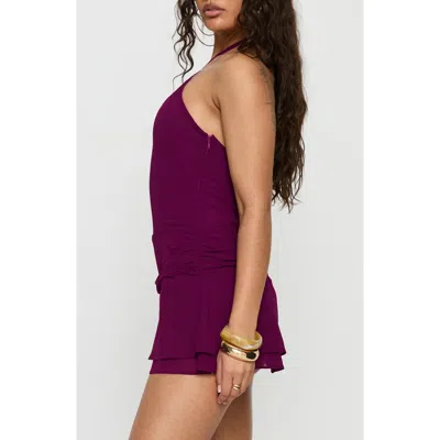Princess Polly Kylianne Arrowneck Romper In Plum