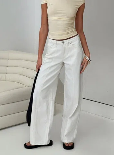 Princess Polly Lando Jean In White