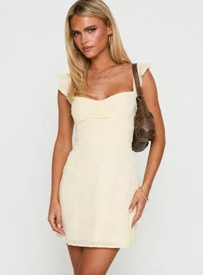 Princess Polly Landon Mini Dress In Lemon