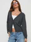 Princess Polly Larkins Cardigan In Grey