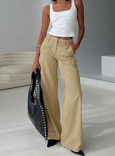 Princess Polly Latitude Wide Leg Pant In Brown
