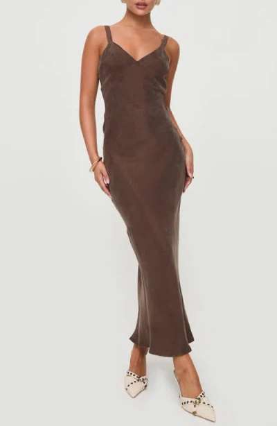 Princess Polly Laurette Maxi Dress In Brown