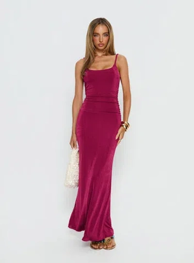 Princess Polly Lavonne Ruched Maxi Dress In Purple