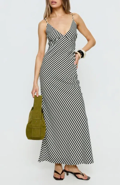 Princess Polly Lesondo V-neck Maxi Dress In White