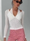 Princess Polly Levitating Long Sleeve Top In White