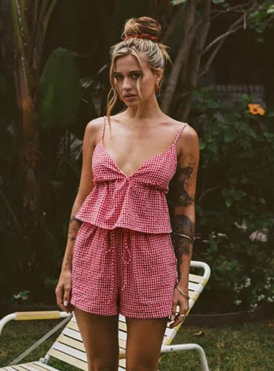 Princess Polly Lille Set In Red Gingham