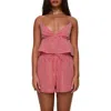 Princess Polly Lillie Gingham Camisole & Shorts Set In Red