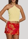 Princess Polly Liloha Frill Mesh Mini Skirt Orange Multi
