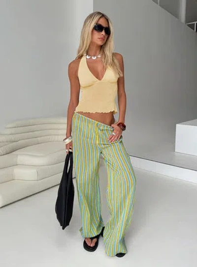 Princess Polly Limestone Pants In Green