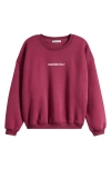 Princess Polly Logo Graphic Crewneck Sweatshirt In Red