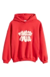 Princess Polly Logo Recycled Cotton Blend Graphic Hoodie In Red
