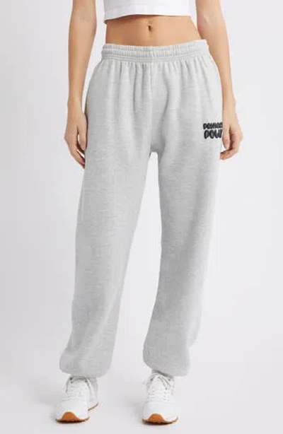 Princess Polly Logo Sweatpants In Gray