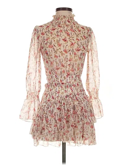 Pre-owned Princess Polly Long Sleeve Blouse In Ivory