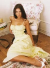 Princess Polly Loralei Shirred Maxi Dress In Yellow