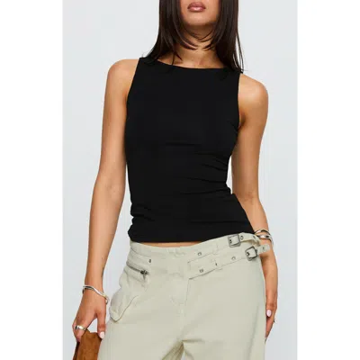 Princess Polly Lose Your Number Jersey Tank In Black